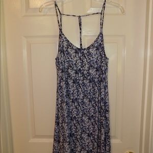 H&M Purple Flower Pattern Sun Dress